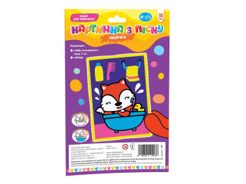 Набор для творчества Картинка из песка Лисичка, ZIRKA