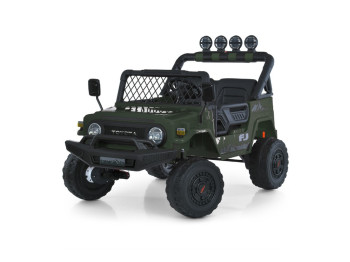 Дитячий електромобіль Джип Toyota 2566AEBLR-1(24V), 4 мотори35W, 1акум24V7AH, хакі, Bambi Racer