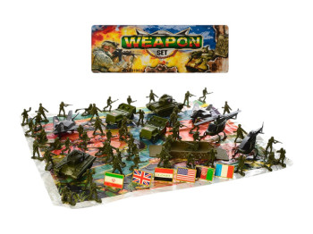 Игровой набор Комбат, военная техника, солдаты, игровое поле