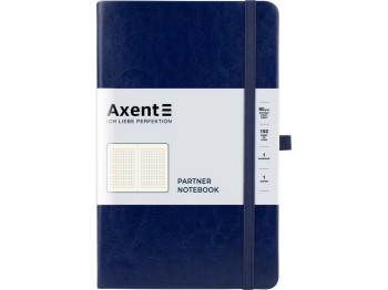 Книга записна в клетку Partner Lux A5, 96 листов, с петлей для ручки, Axent