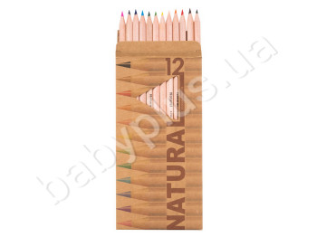 Набор цветных карандашей Natural Cedarlite12 цветов в картонной коробке. Marco 6100-12 УЦЕНКА