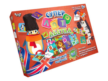 Супер лото Азбука Українсько-англійська, Danko Toys