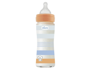 Пляшечка скляна Well-Being Physio 240 мл, Chicco