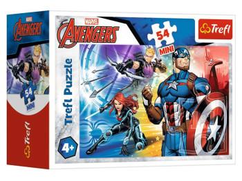 Пазлы Trefl Mini The Avengers Герои, 54 элемента, Trefl 19614