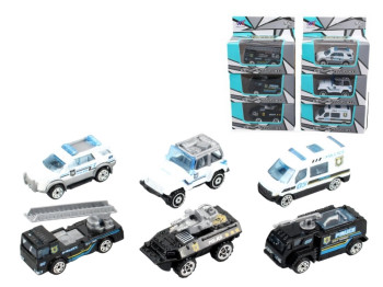 Машинка поліцейська Alloy Car, 8 см, інерційна, мікс видів