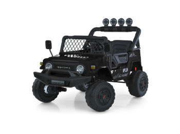 Дитячий електромобіль Джип Toyota 2566AEBLR-1(24V), 4 мотори35W, 1акум24V7AH, чорний, Bambi Racer