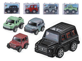 Игрушечная машинка-внедорожник Alloy Model, 7,4 см, инерционный механизм, 4 вида (цена за 1шт)