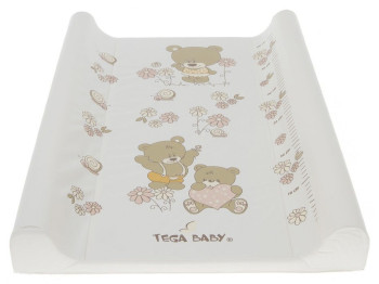 Пеленальный матрас Медведики бежевый 50х70 см. Tega Baby MS-009-119