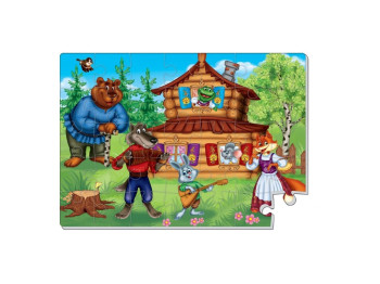 М'які пазли А4 Казки, Теремок, 35 елементів, Vladi Toys