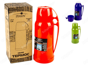 Термос Stenson (пластик+скло) 1.8л