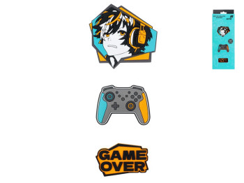 Набір бейджів на липучці Game Over, 3 шт., Kite