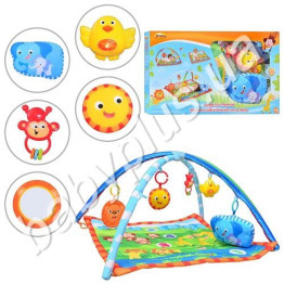 Коврик для младенца дуги с подвесками музыкальная. WinFun 0831 NL