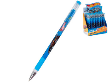 Ручка кулькова Kite Hot Wheels, 0,5 мм, гумовий грип, Kite