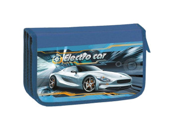 Пенал тройной картонный KIDIS, Electro Car,14038