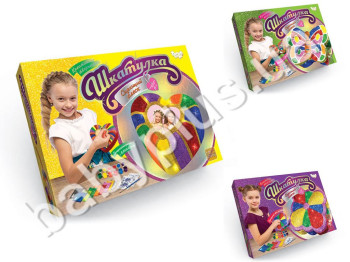 Набір для творчості Сяючий блиск, Шкатулка, Danko Toys