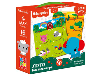 Игра настольная Лото. Изучаем животных. Vladi Toys VT2910-01