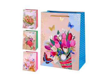 Пакет подарунковий паперовий S Bouquet 18х23х8 см, YM1582-S