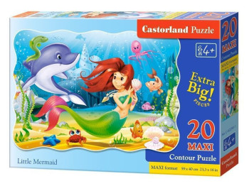 Пазли Русалочка, 20 елементів, Castorland