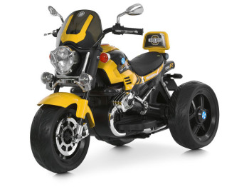 Елетромотоцикл M 6263EL-6, 1х12V7Ah, 2х25W, Bluetooth, USB, TF, музика, світло, жовтий, Bambi Racer