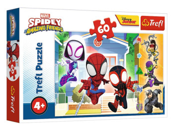 Пазл Trefl Marvel Мир Паучка, 60 деталей