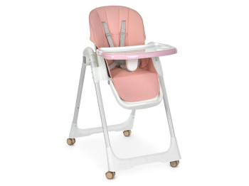 Детский стульчик для кормления Bambi M 5673 Pink, 8 положений высоты, 2 положения спинки, розовый