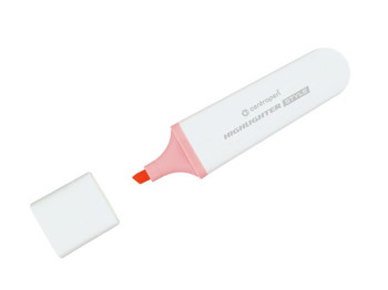 Маркер Highlighter Style клиновидный пастельный розовый 1-4,6 мм, для выделения текста, Centropen