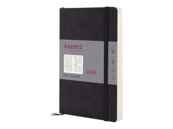 Ежедневник Axent Partner Soft Skin, A5, черный