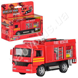 Машинка металлическая инерционная FIRE TRUCK. Kinsmart KS 5110 W УЦЕНКА