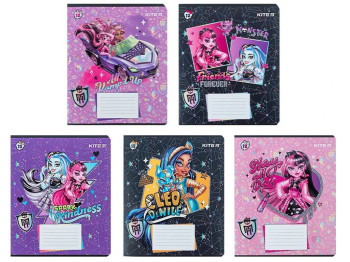 Зошит у клітинку Monster High, 12 аркушів (ціна за 1шт)