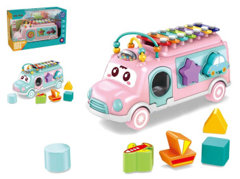 Детская развивающая игрушка 3 в 1 Music Bus, 2 вида
