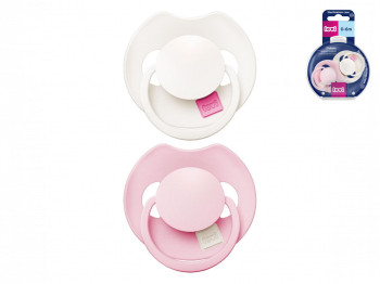 Пустышка силиконовая динамическая LOVI Prime 0-6 мес 2 шт Rose/Rose Cream, LOVI 34/454