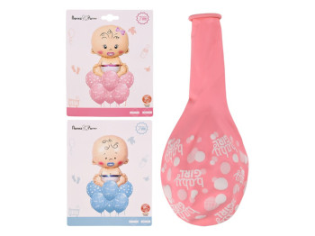 Набор воздушных шаров Baby 7 шт, латекс-фольга, 2 вида (цена за набор), R35119