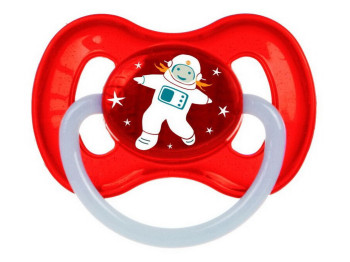 Пустышка латексная круглая Space, 6-18 мес, 23/222_red_new, Canpol Babies
