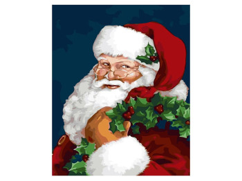 Набор для росписи по номерам Santa Claus 40х50 см, Strateg