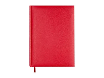 Ежедневник недатированный CLASSIC A5, красный, 336 страниц, искусственная кожа/поролон, Buromax