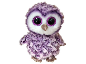 М'яка іграшка Beanie Boo's Фіолетова сова Moonlight 25см. TY 36461