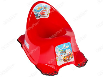 Горшок Авто противоскользящей резиной Красный. Tega Baby CS-001-121
