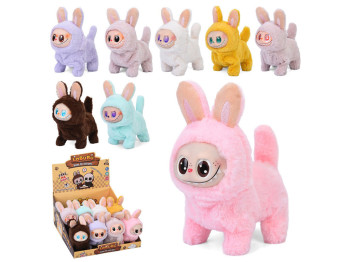 Мягкая музыкальная игрушка Labubu CH6071D, ходит, двигает хвостиком и головой, 8 видов (цена за 1 шт
