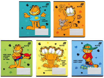Зошит у кілітинку Garfield Retro Kite GF26-232, 12 аркушів, мікс видів, ціна за 1шт