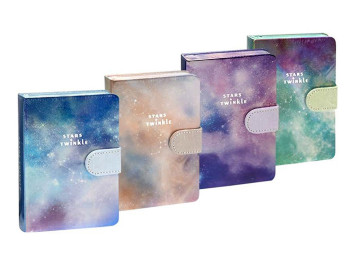 Блокнот А6 на магніті, 112 аркушів, Клітинка з друком Stars Twinkle, MY001-7
