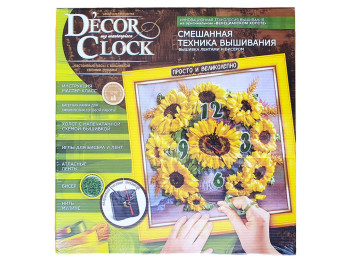 Набор для творчества D'ecor clock вышивка, Danko Toys