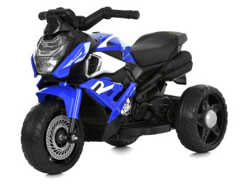 Електромотоцикл M 6262EL-4,1х12V/7Ah, 2х25W, Bluetooth, USB, TF, EVA,  музика, світло, синій