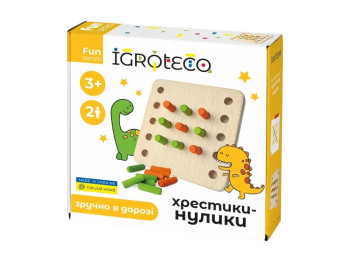 Деревянная игра Крестики-нолики, Igroteco