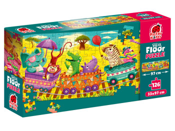 Пазл напольный Train 382541, 126 элементов, 33×97 см, Roter Kafer