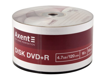 Диск DVD+R для однократной записи, 4.7 ГБ/120 мин, скорость 16X  (цена за упаковка 50 шт)