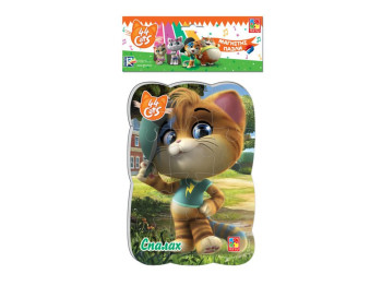 Пазли на магніті А5, 44 Кота, Спалах в місті, 12 елементів, Vladi Toys
