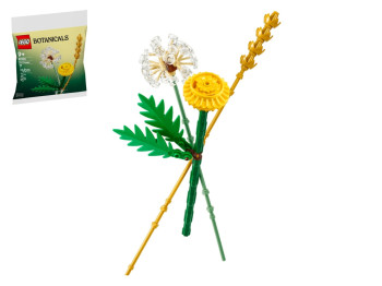 Конструктор LEGO Botanicals Полевые цветы, 77 деталей