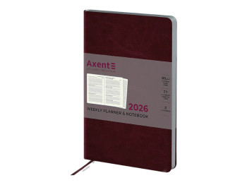 Ежедневник Partner City Soft 2026 Axent 8521-26-05-A, 125×195 мм, коричневый