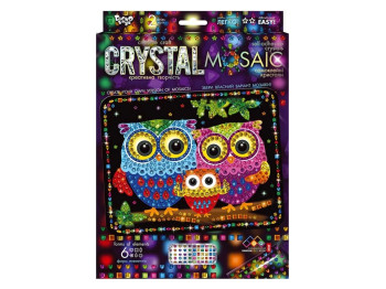Набір для творчості CRYSTAL MOSAIC Сови, Danko Toys