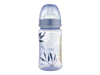 Бутылка антиколиковая с широким отверстием 240 мл Easystart GOLD – голубая. Canpol Babies 35/240_blu